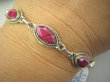 bb1956 BRANSOLETA MIŁOŚCI !!! Malinowa Rozkosz Bransoleta Bransoletka RUBIN INDYJSKI RUBINY Srebro 925 # - 4