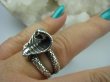 bpe5759 Piękna królewska KOBRA !!!! WĄŻ - AMULET na Miłość Sex i Pieniądze Pierścień ze srebra r.17 Srebro 925 # - 7