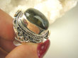 bpe8571 Biżuteria Orientalna !!! Egzotyczny Pierścień Pierścionek LABRADORYT Spektrolit - kamień Zorzy Polarnej r.14/ r.15 SREBRO 925 # - 10