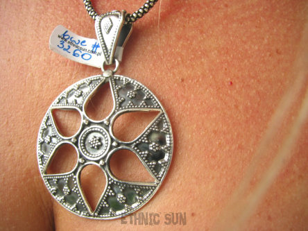 bwe3260 Orientalny Duży Ażurowy Wisior Cały ze Srebra marokańskie wzornictwo Maroko SREBRO 925 PRZEPIĘKNY !!!!