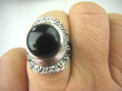 bpe5652 Orientalny Pierścień czarny ONYKS regeneruje SERCE, EGZEMY, PAMIĘĆ r.17/ r.18 Srebro 925 # - 4