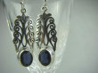 bkee792 LIŚĆ PAPROCI !!!! Długie 4.4 cm i LEKKIE Ażurowe Kolczyki Indygolit - Wzmacnia : miłość, wierność, cierpliwość Srebro 925 - 11