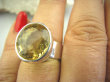 bpee2682 SŁONECZNY KLEJNOT !!! Piękny Pierścień Słoneczny CYTRYN niezwykły szlif kolekcjonerski OKAZ Cytryn - kamień antycukrzycowy r.16 Srebro 925 # - 4