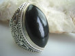 bpe5395 CZARODZIEJSKI OKAZ 21 gramów !!! DUŻY PIERŚCIEŃ ONYKS - SERCE, EGZEMY,PAMIĘĆ r.21/ r.22 pięknie zdobione Srebro 925 # - 2