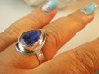 bpee4258 Delikatny Pierścień Pierścionek SZAFIR INDYJSKI Szafiry - WIERNOŚĆ związkach , Stres, choroby oczu ciśnienie r.16 Srebro 925 # - 2
