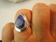 bpee4258 Delikatny Pierścień Pierścionek SZAFIR INDYJSKI Szafiry - WIERNOŚĆ związkach , Stres, choroby oczu ciśnienie r.16 Srebro 925 # - 9