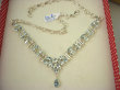 bn1507 LUX Komplet 39 gramów !! Niewiarygodnie piękny Naszyjnik i Kolczyki szlifowany Blue Topaz - kamień młodości, najwyższa jakość kamienia Srebro 925 # - 7