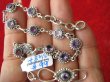 bb3487 INTRYGUJĄCA  SEXI Duża 16 gramów !!! Regulowana Bransoleta z ametystami na Nogę na Kostkę Ametyst SREBRO 925 # - 5