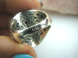 bpe5246 Bajeczny Wielki PIERŚCIEŃ ZIELONY ONYKS - SERCE ,PAMIĘĆ r.20 pięknie zdobione Srebro 925 # - 9