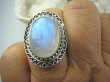bpe5965 Egzotyczna piękność Pierścień Niebieski Kamień Księżycowy r.17 Srebro 925 # - 4