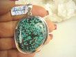 bwe3431 Klasyczny Piękny Duży 21G Okaz Wisior naturalny TURKUS opiekun ciała i duszy Turkusy Srebro 925 # - 2