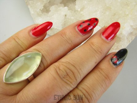 bpe9015 ZIELONA MARKIZA ! Klasyczny Pierścień Pierścionek z naturalnym Prehnitem PREHNIT r.17 Lśniące Srebro 925 Czakra Serca #