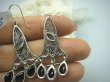 bkee830 Olśniewająco piękne Kielichy Kwiatowe !! Długie 6 cm Ażurowe Przepiękne orientalne Kolczyki Labradoryt Spektrolit, Granaty Srebro 925  - 5