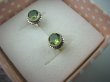 bkee60 Rzadki KAMIEŃ SZCZĘŚCIA Zielony Oliwin !!! Delikatne Kolczyki na Sztyft Srebro 925 naturalne piękno  - 3