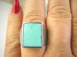 bpe8961 Wspaniały Sygnet Damski lub Męski Pierścień Turkus ARIZONA, TURKUS - opiekun ciała i duszy r.22/ r.23 Srebro 925 # - 7