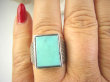 bpe8961 Wspaniały Sygnet Damski lub Męski Pierścień Turkus ARIZONA, TURKUS - opiekun ciała i duszy r.22/ r.23 Srebro 925 # - 2