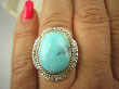 bpe7226 Niezwykły OKAZ Pierścień naturalny TURKUS ARIZONA Turkusy r.17 egzotyczne Srebro 925 # - 3