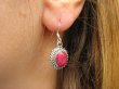 bkee742 Koronkowe LUX Kolczyki z rubinami indyjskimi RUBIN Rubiny Srebro 925 - 10