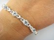 bb3080 BŁĘKITNE CUDO !!!! Przepiękna delikatna Bransoleta z kamieniami młodości - 7 sztuk kamieni BLUE TOPAZ RZADKOŚĆ Srebro 925 # - 2