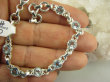 bb3080 BŁĘKITNE CUDO !!!! Przepiękna delikatna Bransoleta z kamieniami młodości - 7 sztuk kamieni BLUE TOPAZ RZADKOŚĆ Srebro 925 # - 12