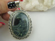 bwe3837 ZIELONA WYSPA !!!! Zabójczo Piękny Duży 24 gramy !!! Długi 6,4 cm !!! Wisior kojący zielony JASPIS - uspokaja duszę Srebro 925 # - 3