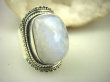 bpe8451 Biżuteria Orientalna !!!! Pierścień Pierścionek Niebiesko Chabrowy Kamień Księżycowy r.13 Srebro 925 # - 2