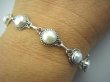 bb2103 Kobieca Delikatna Bransoleta z prawdziwymi Perłami hodowlanymi Perła Perły Hodowlane Srebro 925 # - 2