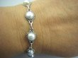 bb2103 Kobieca Delikatna Bransoleta z prawdziwymi Perłami hodowlanymi Perła Perły Hodowlane Srebro 925 # - 3