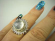 bpe6643 Egzotyczna Piękność - Cudowny Pierścień Przeświecający KAMIEŃ KSIĘŻYCOWY r.13 Srebro 925 # - 5