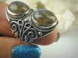 bpe6495 Cudo !!!   Biżuteria Orientalna - Egzotyczny Pierścień Labradoryt Spektrolit kamień Zorzy Polarnej r.13 zdobiona obrączka Srebro 925 # - 8