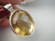 bwee2341 ZŁOCISTY GRUBAS PIĘKNY KLEJNOT Esencja piękna 30 g !! Lśniący LUKSUSOWY Wisior Zawieszka CYTRYN  - kamień Antycukrzycowy Srebro 925 # - 6