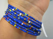 bb3901 Biżuteria Afrykańska !!! Unikalna na każdą dłoń Zakręcana Bransoleta Bransoletka z koralików ręcznie robiona przez Masajki Tanzania Zanzibar CUDOWNA - 6