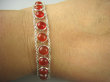bb3079 Delikatna Bransoleta Czerwony Onyks 11 sztuk - regeneruje SERCE, EGZEMY, PAMIĘĆ Srebro 925 # - 4