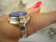 bpe6317 Biżuteria Orientalna !!! Sekretnik Otwierany Pierścień zdjęcia lub marzenia Granatowy LAPIS LAZULI r.16 Srebro 925 # - 5