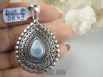 bwe3849 Orientalny 2w1 Niezwykły DWUSTRONNY WISIOR 17 g !!! Naturalny AGAT BLUE LACE I CZARNY ONYKS Cudo z każdej strony Srebro 925 #