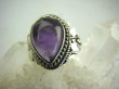 bpe4487 Śliczny Delikatny Pierścień naturalny Ametyst - kamień mądrości  r.15 Srebro 925 # - 6