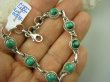 bb2938 Delikatna Ślicznotka ORIENTALNA Bransoleta zielony MALACHIT - pobudza kreatywność Srebro 925 # - 2