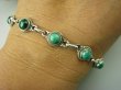 bb2938 Delikatna Ślicznotka ORIENTALNA Bransoleta zielony MALACHIT - pobudza kreatywność Srebro 925 # - 3