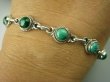 bb2938 Delikatna Ślicznotka ORIENTALNA Bransoleta zielony MALACHIT - pobudza kreatywność Srebro 925 # - 5