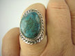 bpe6833 Turkusowa EGZOTYKA !!! Delikatny Pierścień naturalny TURKUS - opiekun ciała i duszy r.19/r.20 Srebro 925 # - 7