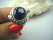 bpe5027 Biżuteria Orientalna !!! Sekretnik Otwierany Pierścień zdjęcia lub marzenia oraz truciznę LAPIS LAZULI r.16 Srebro 925 # - 10