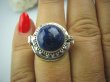 bpe5027 Biżuteria Orientalna !!! Sekretnik Otwierany Pierścień zdjęcia lub marzenia oraz truciznę LAPIS LAZULI r.16 Srebro 925 # - 2