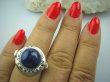 bpe5027 Biżuteria Orientalna !!! Sekretnik Otwierany Pierścień zdjęcia lub marzenia oraz truciznę LAPIS LAZULI r.16 Srebro 925 # - 3