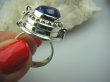 bpe5027 Biżuteria Orientalna !!! Sekretnik Otwierany Pierścień zdjęcia lub marzenia oraz truciznę LAPIS LAZULI r.16 Srebro 925 # - 8