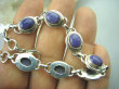 bb2706 UNIKAT RZADKOŚĆ Bransoleta DROGOCENNY Fioletowy CZAROIT 7 sztuk Syberia Srebro 925 # - 3
