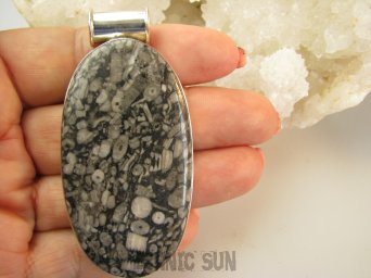 bwe3686 Żółwiowy  OLBRZYM Duży Wisior 7 cm/ 3.4 cm  cm i 33 g!! KOJĄCA moc natury szaro-brązowy JASPIS KRAJOBRAZOWY Srebro 925 #