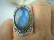 bpe5452 Biżuteria Egzotyczna - Piękny Czarodziej Orientalny Pierścień Labradoryt Spektrolit - kamień Zorzy Polarnej r.16 Srebro 925 # - 4