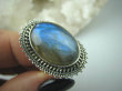 bpe5452 Biżuteria Egzotyczna - Piękny Czarodziej Orientalny Pierścień Labradoryt Spektrolit - kamień Zorzy Polarnej r.16 Srebro 925 # - 7