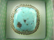 bpe7227 Piękny OKAZ Pierścień naturalny Błękitny TURKUS ARIZONA Turkusy r.18 egzotyczne Srebro 925 # - 2
