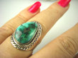 bpe6785 Biżuteria Egzotyczna PIERŚCIEŃ z naturalnym Turkusem Turkus - opiekun ciała i duszy Turkusy r.19 Srebro 925 # - 4